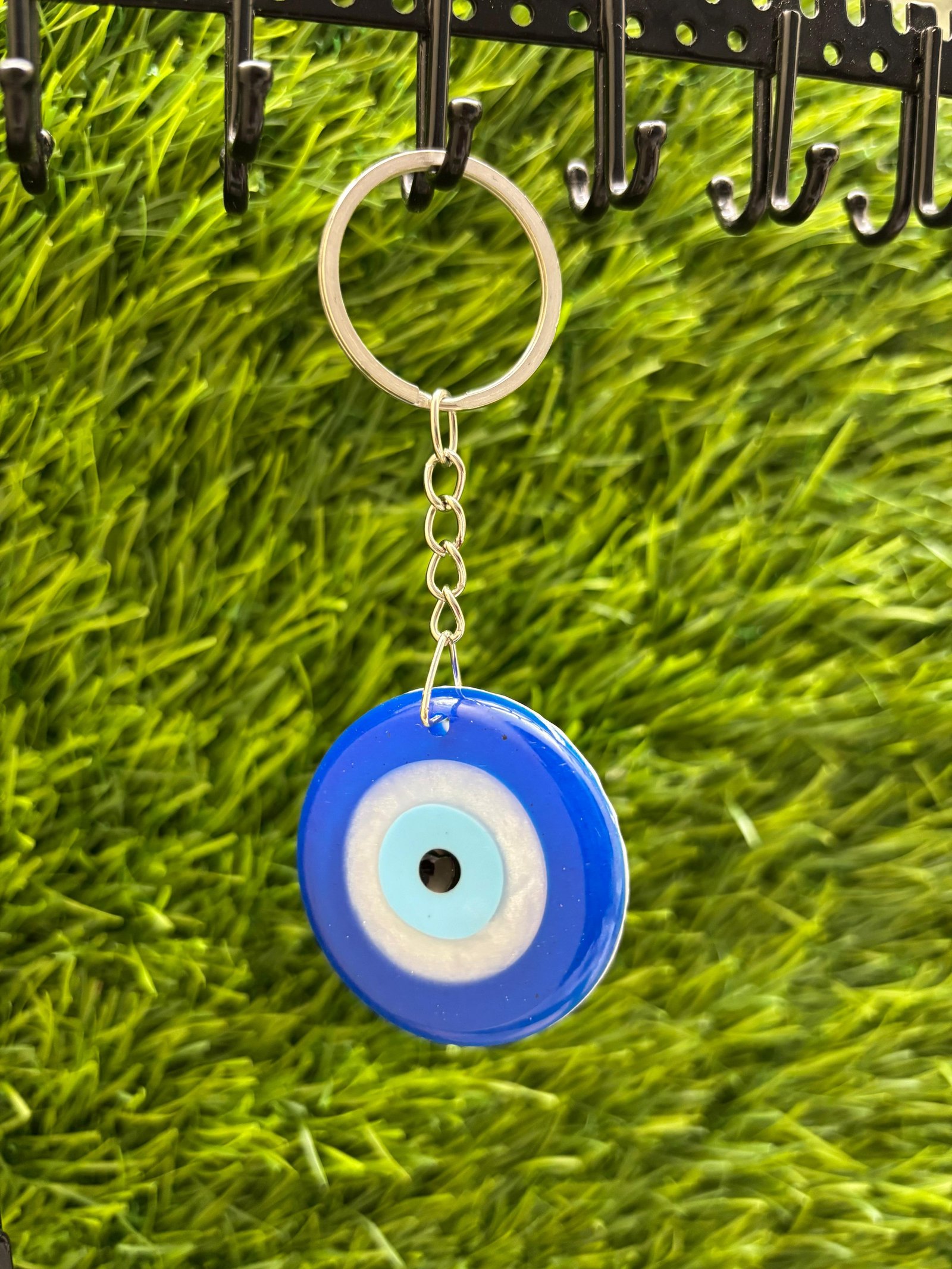 Resin Evil Eye Keychain